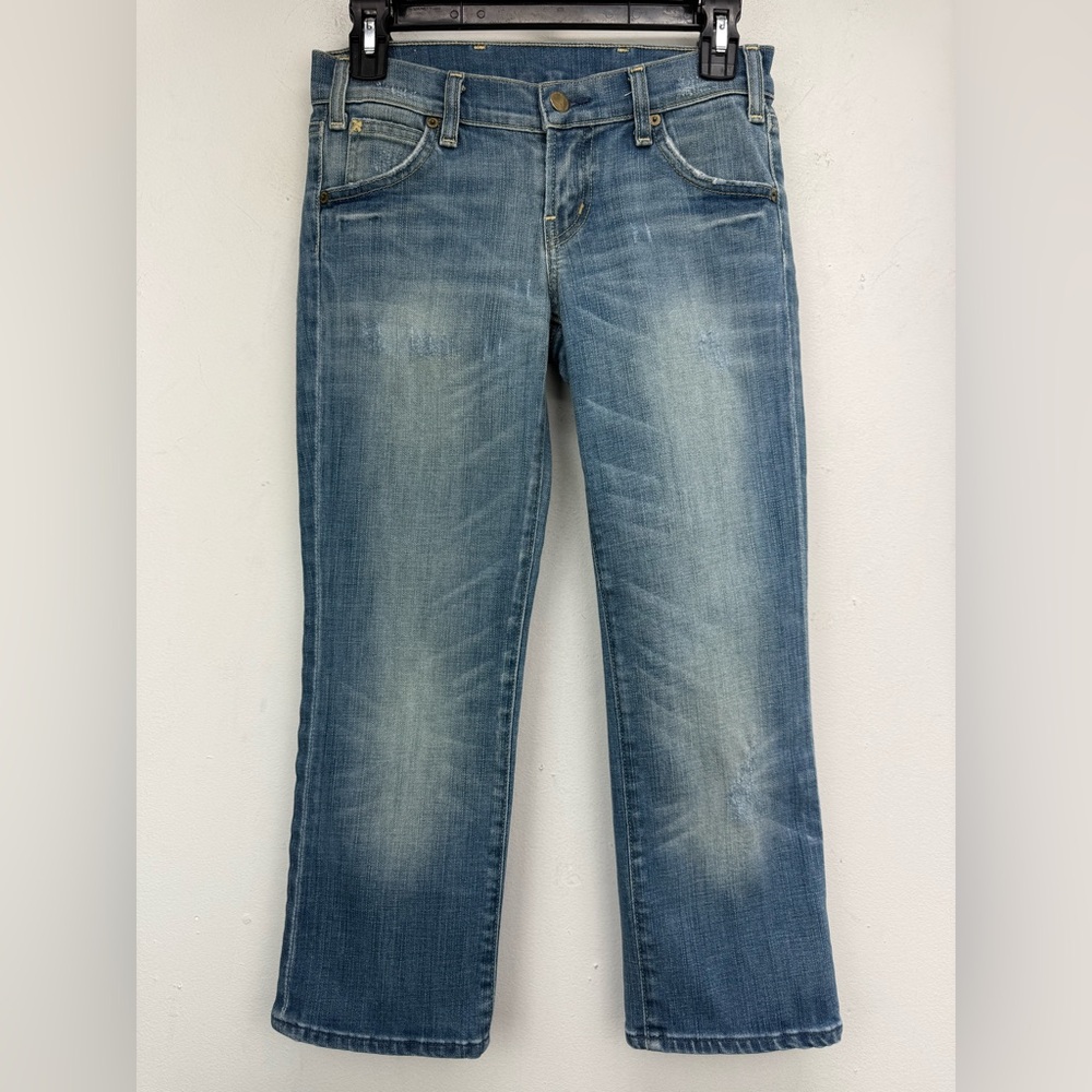 Citizens of Humanity size 25 Women’s Blue Denim Low Rise Capri Cropped Jeans